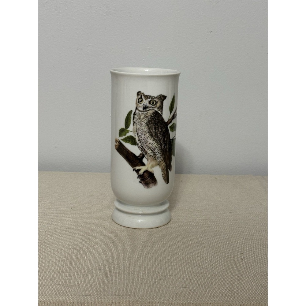 Vintage 8 House of Goebel Great Horned Owl Vase. Made‎ In Germany
